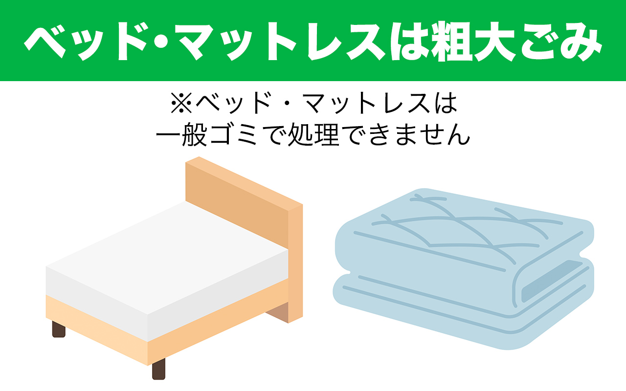 岡山市ベッド・マットレス処分方法7個！粗大ごみ・無料回収？ | エコ 